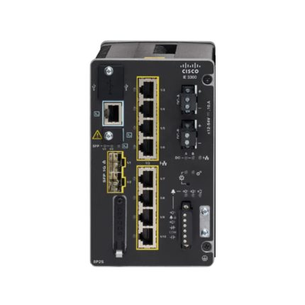 سوئیچ صنعتی سیسکو Catalyst IE3300 مدل IE-3300-8P2S-E، نمای روبه‌رو