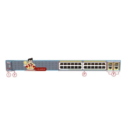 سوئیچ شبکه سیسکو مدل WS C2960 PLUS 24PC S c2960