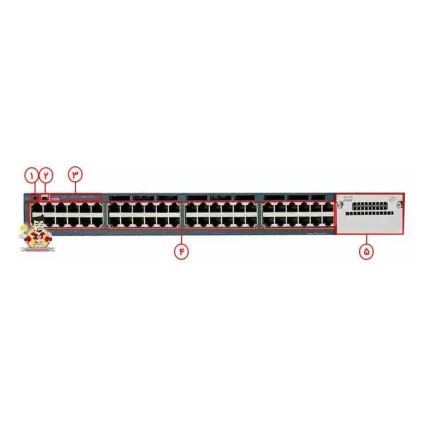 سوئیچ شبکه سیسکو مدل WS C3560X 48P L c3560x
