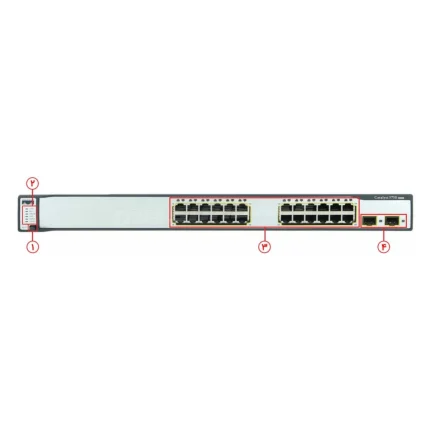 سوئیچ شبکه سیسکو مدل WS C3750 24TS S c3750
