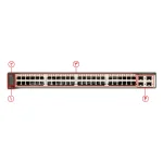 سوئیچ شبکه سیسکو مدل WS C3750V2 48TS S c3750v2