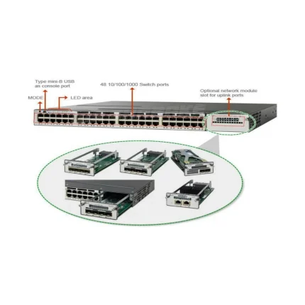 سوئیچ شبکه سیسکو مدل WS C3750X 48T S c3750x