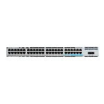 نمای جلوی سوئیچ سیسکو Catalyst C9200-48PXG-A با ۴۸ پورت PoE+ شامل ۸ پورت مولتی‌گیگابیت