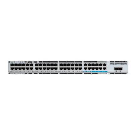 نمای جلوی سوئیچ سیسکو Catalyst C9200-48PXG-A با ۴۸ پورت PoE+ شامل ۸ پورت مولتی‌گیگابیت