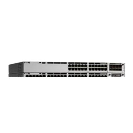 نمای سوئیچ سیسکو Catalyst C9300-24H-E با ۲۴ پورت UPOE+