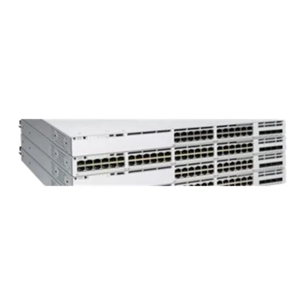 نمای سوئیچ سیسکو C9300L-24T-4X-A با ۲۴ پورت دیتا و چهار آپلینک 10G