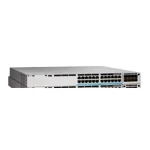 نمای سوئیچ سیسکو Catalyst C9300X-24HX-E با ۲۴ پورت مولتی‌گیگابیت UPOE+