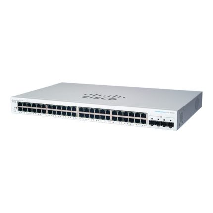 سوئیچ Cisco مدل CBS220-48T-4G با نمای کامل دستگاه