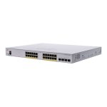 سوئیچ Cisco CBS250-24P-4X با ۲۴ پورت PoE و چهار درگاه SFP پلاس
