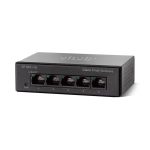 سوئیچ Cisco مدل SF100D-05 با نمای کامل دستگاه
