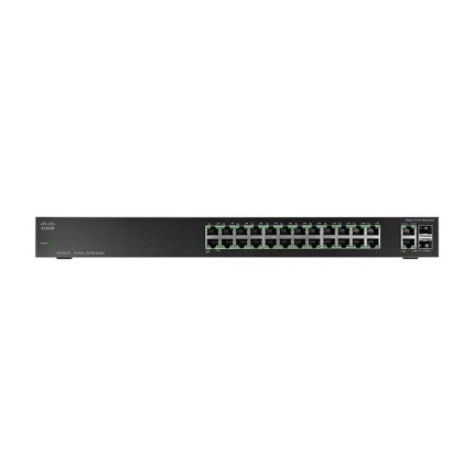 سوئیچ Cisco مدل SF102-24 با نمای کامل دستگاه