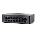 سوئیچ Cisco مدل SF110D-16 با نمای کامل دستگاه