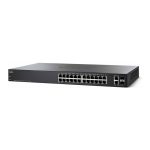 سوئیچ Cisco مدل SF220-24 با نمای کامل دستگاه