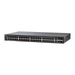سوئیچ Cisco مدل SF350-48 با نمای کامل دستگاه
