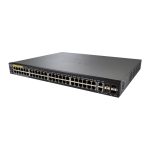 سوئیچ Cisco مدل SF350-48P با نمای کامل دستگاه
