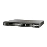سوئیچ Cisco مدل SF500-48P با نمای کامل دستگاه
