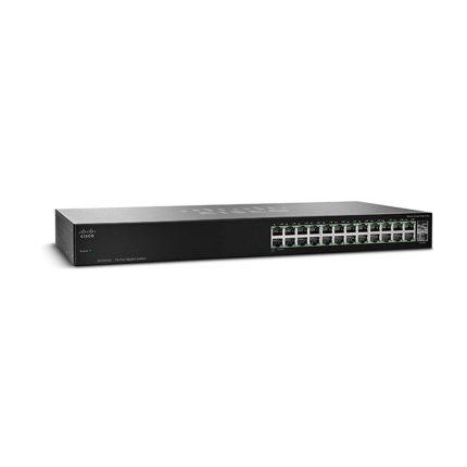 سوئیچ Cisco مدل SG100-24 با نمای کامل دستگاه