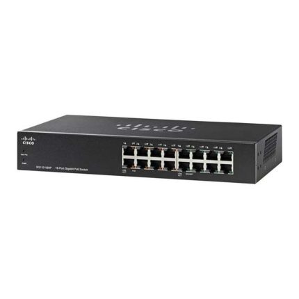 سوئیچ Cisco مدل SG110-16HP با نمای کامل دستگاه