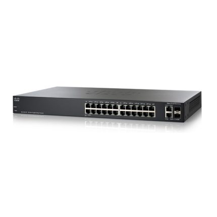 سوئیچ Cisco مدل SG200-26 با نمای کامل دستگاه