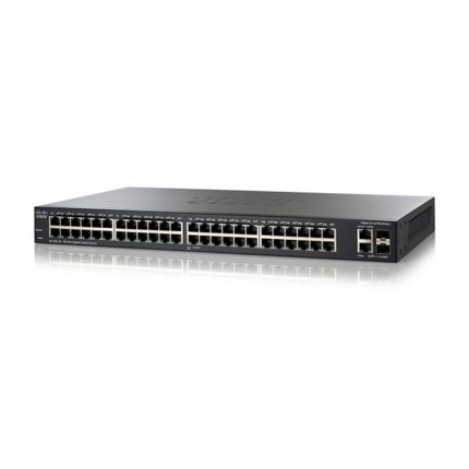 سوئیچ Cisco مدل SG200-50 با نمای کامل دستگاه