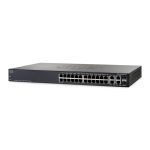 سوئیچ Cisco مدل SG350-28 با نمای کامل دستگاه