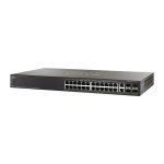 سوئیچ Cisco مدل SG500-28 با نمای کامل دستگاه