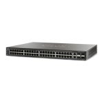 سوئیچ Cisco مدل SG500-52P با نمای کامل دستگاه