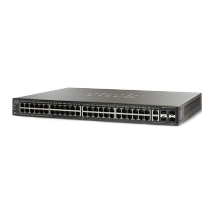 سوئیچ Cisco مدل SG500-52P با نمای کامل دستگاه