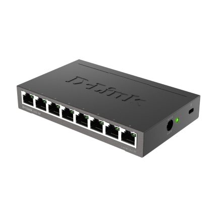 سوئیچ D-Link مدل DGS-108 با نمای کامل دستگاه