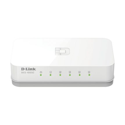 سوئیچ دی لینک مدل DES-1005C با نمای کامل دستگاه