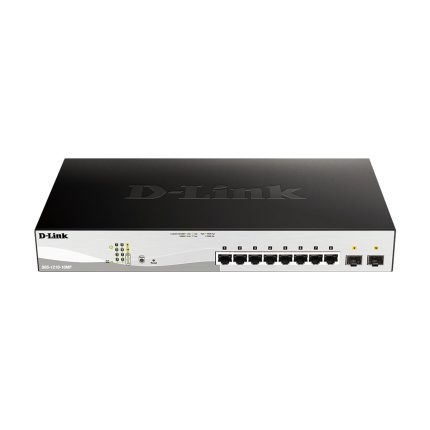 سوئیچ دی لینک مدل DGS-1210-10MP با نمای کامل دستگاه