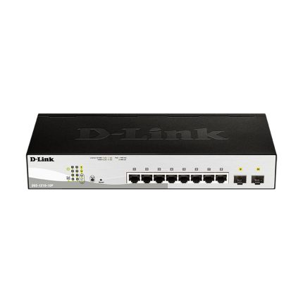 سوئیچ دی لینک مدل DGS-1210-10P با نمای کامل دستگاه