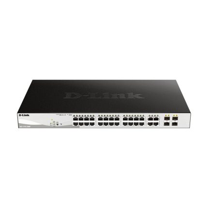 سوئیچ دی لینک مدل DGS-1210-28MP با نمای کامل دستگاه