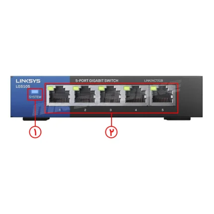 سوئیچ شبکه لینکسیس مدل LGS105 lgs105