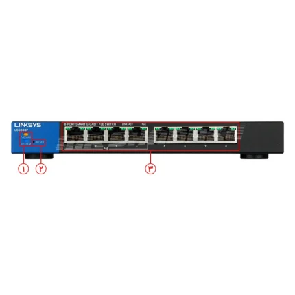 سوئیچ شبکه لینکسیس مدل LGS308P lgs308p