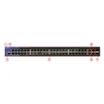 سوئیچ شبکه لینکسیس مدل LGS552P lgs552p