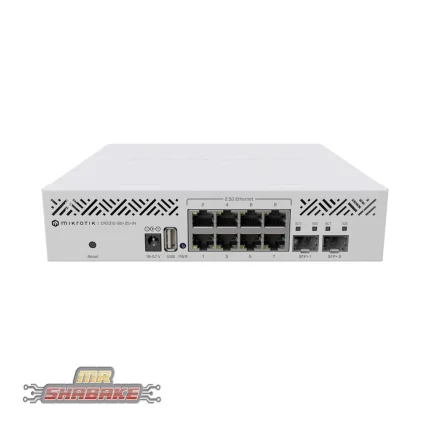 روتر سوئیچ میکروتیک مدل CRS310-8G+2S+IN CRS310-8G+2S+IN