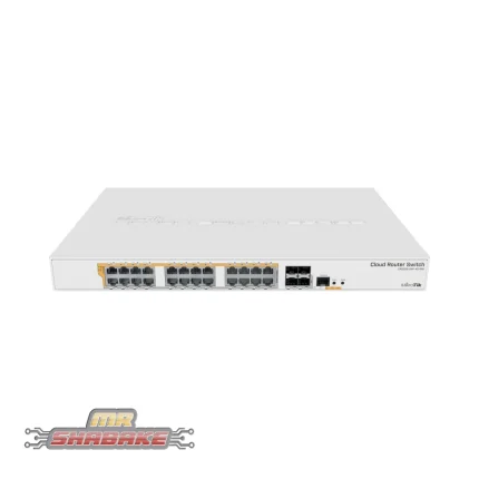 روتر سوئیچ میکروتیک مدل CRS328-24P-4S+RM CRS328-24P-4S+RM